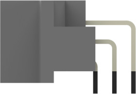 Male connector, type C, 96 pole, a-b-c, pitch 2.54 mm, solder pin, angled, gold-plated, 9-1393644-1