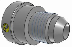 Złączka hydrauliczna, Złacze A: UNF 7/8-14 żeńskie, Złacze B: UNF 1/2-20 męskie