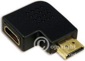 PRZEJŚCIE HDMI GNIAZDO-WTYK KĄTOWE BOCZNE (ZLHDMI GN/WT-BOK)