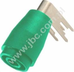 3263-PCB-GN Gniazdo bezp. 4mm, przyłącze lutowane do PCB, 25A, zielony, ELECTRO-PJP, 3263PCBGN