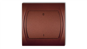 Logo Łącznik Dwubiegunowy Podświetlany Brązowy Metalik 9Lwp-9L