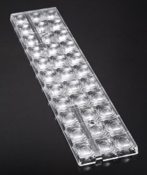 Soczewka LED Prostokątny 286 x 61 x 8.45mm, kąt widzenia 93°, do użytku z Diody LED serii LG 5630, Ledil, seria: