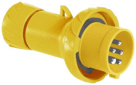 Przemysłowa wtyczka przenośna, prosta, 16A, 3p+N+E, 100...130 V AC, IP 67 PKX16M715