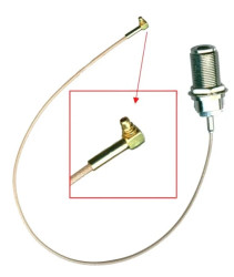 Pigtail RF MMCX/N-TYPE Female, 360mm MikroTik ACMMCX