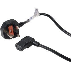 TruConnect 2m Right Angle IEC To 5A UK Plug Cordset
