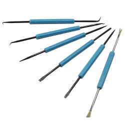 6 pcs Soldering Aid Kit, Service Hooks, Scrapers, etc. ZD-151