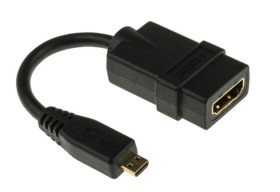 Adapter Mini HDMI męskie na Złącze HDMI żeńskie