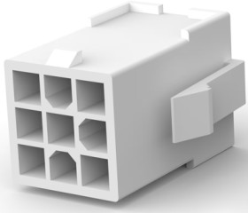 Socket housing, 9 pole, pitch 4.2 mm, straight, natural, 172332-1