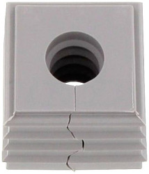 CONTA-CLIP 28569.6 Element uszczelniający KDS-DE 8-9 GR, (D x S x W) 20.3 x 20.3 x 17.7 mm, termoplastyczny elastomer, 1