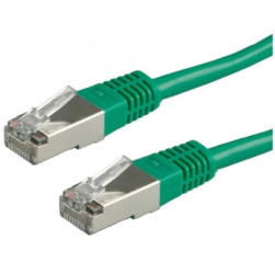Patchcord S/FTP kat.6 PiMF kabel sieciowy LAN 2x RJ45 linka zielony 1,5m VALUE