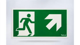 Piktogram Folia Biała, Wzór Prosty, 153X337 Mm - Pi18