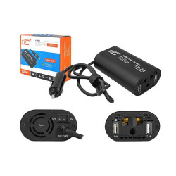 Przetwornica 12V/230V 150W 2xUSB 2,4A mini samochodowa do zapalniczki