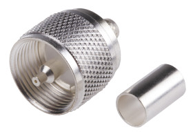 Złącze koncentryczne Montaż na kablu Męski 75Ω typ złącza Złącze UHF Połączenie zagniatane typ kabla RG59