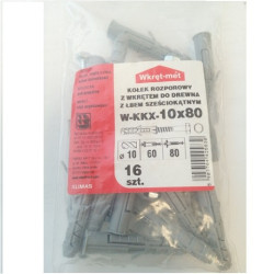 Kołek na klucz W-KKX 10 (6x80) WM 16szt wor.425830
