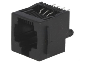 Gniazdo RJ45 8-pin z blokadą panel stop Układ 8p8c THT 5520259-4