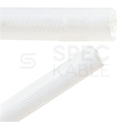 Rurka z włókna szklanego pokryta silikonem odporne w zakresie -10°C + 200°C 1,5/6 10m biała WSG