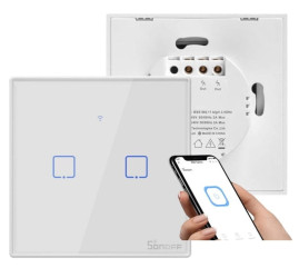 Sonoff Podwójny dotykowy włącznik światła wifi T0EU2C-TX