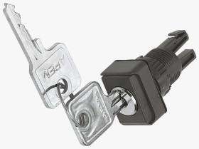 Przełącznik obrotowy kluczykowy 2-pozycyjny Zatrzask IP65 APEM