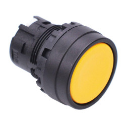 YW1B-A1Y Yellow 22mm Maintained Push Button Bezel for Non-illuminated IDEC