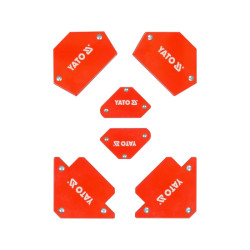 Zestaw 6 magnetycznych kątowników spawalniczych 4,5/11,5kg YATO YT-08679