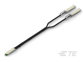 Wtykowe złącze we/wy, typ: Montaż kabla QSFP28, l. portów: 4, 16-pinowe Wtyk