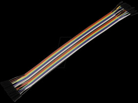 RB-CB-025 20-pole jumper cable, m/m, f/f, f/m, 25 cm