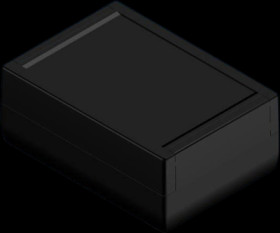 ABS enclosure, (L x W x H) 188.5 x 133.5 x 75.5 mm, black (RAL 9004), IP54, TK44.9