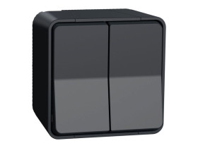 MUREVA STYL Wyłącznki schodowy podwójny IP55 antracyt MUR55022 SCHNEIDER ELECTRIC