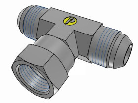 Złączka hydrauliczna, Złacze A: UNF 7/8-14 męskie, Złacze B: UNF 7/8-14 żeńskie