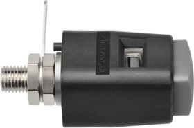 Quick pressure clamp, gray, 30 VAC/60 VDC, 16 A, solder connection/cable lug, nickel-plated, SDK 504 / GR