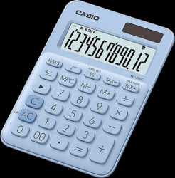 81-MS20UC-LB Casio desk calculator big, solar, light blue