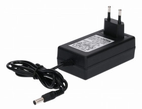 Zasilacz led gniazdkowy 24V 36W 5.5/2.1 czarny