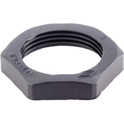Counter nut, M20, W 26 mm, H 6 mm, PA, 10309000020