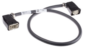 Wzmocnione złącze zasilania 8-pinowe HARTING 12A 300 V, 600 V Żeńskie do męskiego