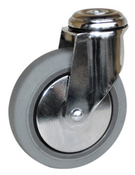 Koło samonastawne średnica kabla 125mm Pojedyncza śruba Guitel Hervieu 90kg wysokość całkowita 158mm