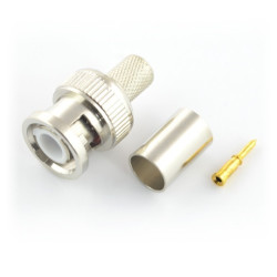 Wtyk BNC zaciskany RG6U - 75Ω