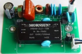 Przetwornica DOWN IN:36V-75V OUT:12V 1,25A