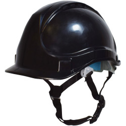 Scan YS-4C Short Peak Safety Helmet Black