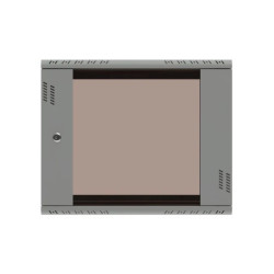 Szafa rack beznarzędziowy montaż, montowana na ścianie Extralink Premium 9U 600x600 Szara