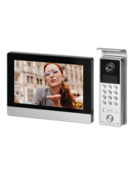 ORNO CERES Full HD, zestaw wideodomofonowy jednorodzinny, 4-żyłowy, 8", ekran dotykowy, Full HD, szyfrator