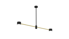 Lampa Sufitowa Cross Gold 2Xgx53 Mlp8576 Milagro