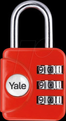 YP1/28/121/1R Combination lock, steel, 3-digit numerical sequence, 28 mm