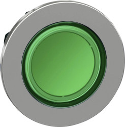 Schneider Electric ZB4FV033 ZB4FV033 Element czołowy dla lampki sygnalizacyjnej. płaski (Ø) 30.5 mm zielony, chrom 1 szt