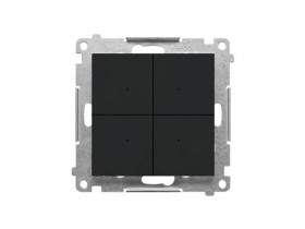 SIMON 55 CONTROL B Nadajnik bateryjny Wi-Fi sterujący bezpośrednio urządzeniami Simon GO możliwość zapisania 28 akcji czarny mat