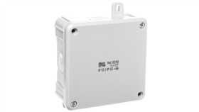 Puszka Hermetyczna N/T 2K 98X98x46mm Z Zaciskami 5X2,5Mm2 Ip55/Ip65 Szara...