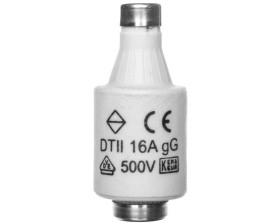 Wkładka bezpiecznikowa BiWtz 16A DTII gG 500V LE2716