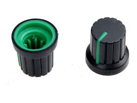 Gałka potencjometru GC16P -ZIELONA (2szt)