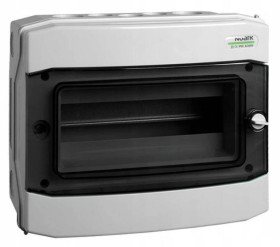 Rozdzielnica modułowa 1x12 natynkowa IP65 drzwi przeźroczyste PHS