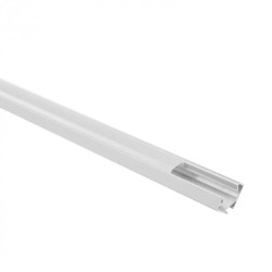 Profil R01 narożny biały + klosz mleczny 1m