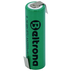 Beltrona BELRTUAAZ RTUAAZ Battery Rechargeable NiMH AA 1.2V 2200mAh Z Tabs